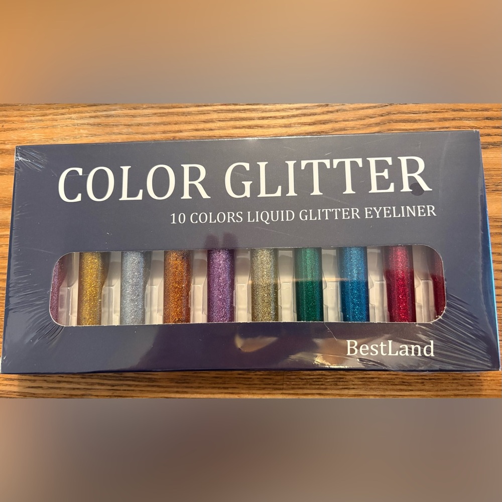 🆕BestLand Color Glitter Eyeliner Set. 10 piece.